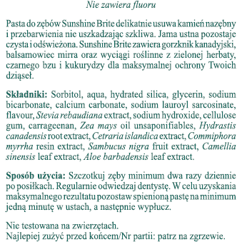 Pasta do zębów - Sunshine Brite (100 g)